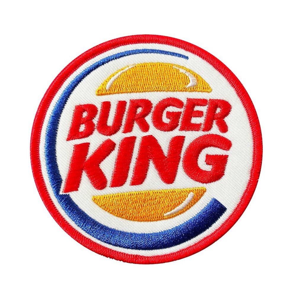 3/$15: Burger King Embroidered Iron On Patch